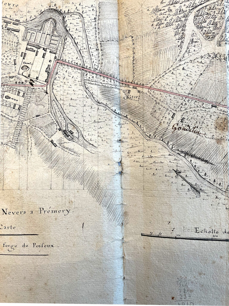 Plan de l'avenue du Général Cheutin à Guérigny