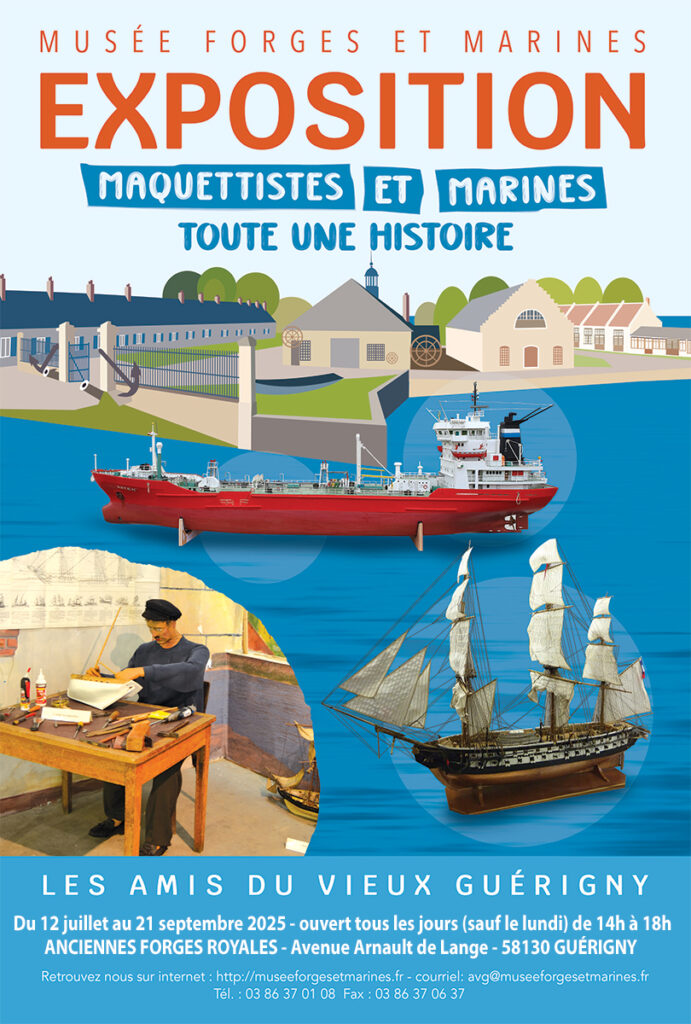 Affiche de l'exposition 2025 : Maquettistes et Marines, toute une histoire.